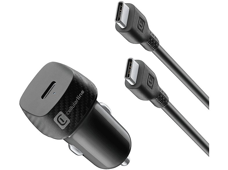 Caricabatterie accendisigari USB Type-C SUPER FAST CAR POWER KIT 25W Bianco CBRSMKITC2CPD25WW
