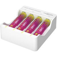 Caricabatterie al litio Pure Power Set 4× batterie ricaricabili Micro AAA e modulo di ricarica