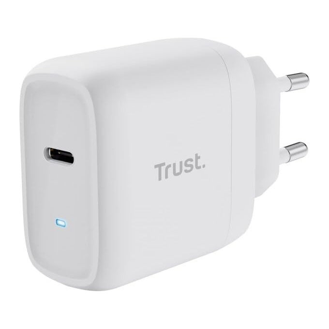 CARICABATTERIE TRUST MAXO 45W USB-C GAN CHRG W da 45W, Bianco CARICABATTERIE TRUST MAXO 45W USB-C GAN CHRG W da 45W, Bianco