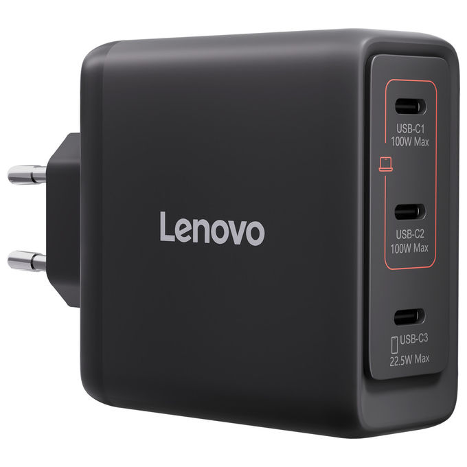 Caricabatterie USB Type-C 100W GaN Black 40AW100BEU