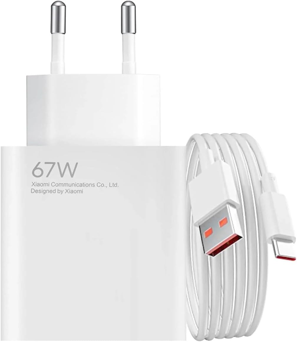 CARICABATTERIE XIAOMI 67W Hyper charge combo da 67 W, Bianco