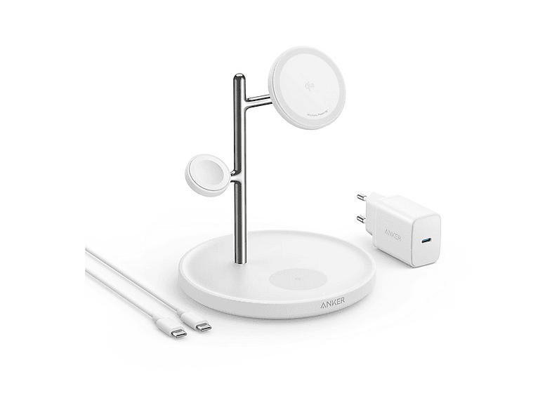 CARICATORE MAGSAFE ANKER Caricatore WL da tavolo 15W, Bianco CARICATORE MAGSAFE ANKER Caricatore WL da tavolo 15W, Bianco