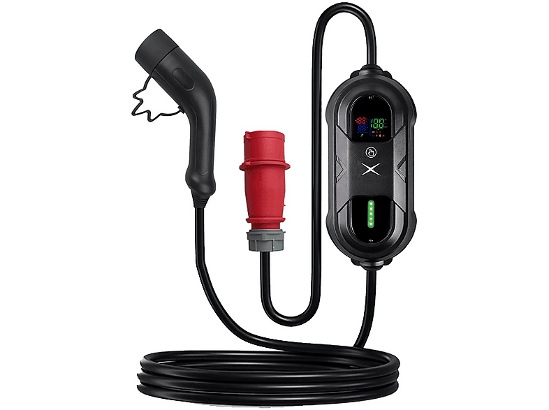 Caricatore portatile auto elettrica MPA TECH AEVCH3P11K, 3,7 e 11 Kw, trifase monofase, amperaggio regolabile 8,10,13,16 Ampere