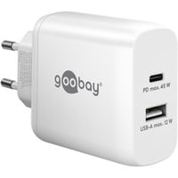 Caricatore rapido doppio USB-C PD 45 watt, Caricabatterie