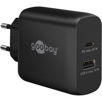 Caricatore rapido doppio USB-C PD 45 watt, Caricabatterie