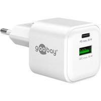 Caricatore rapido doppio USB-C PD GaN 20 W Nano, Caricabatterie