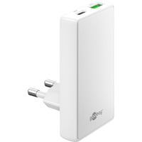 Caricatore rapido doppio USB-C/A PD GaN 90°, Caricabatterie
