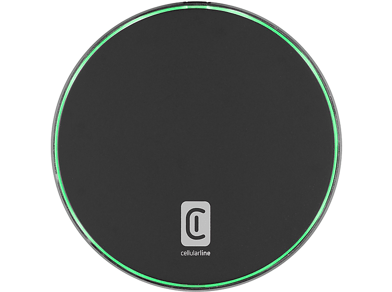 CARICATORE WIRELESS CELLULARLINE Fast Pad da 15W, Nero