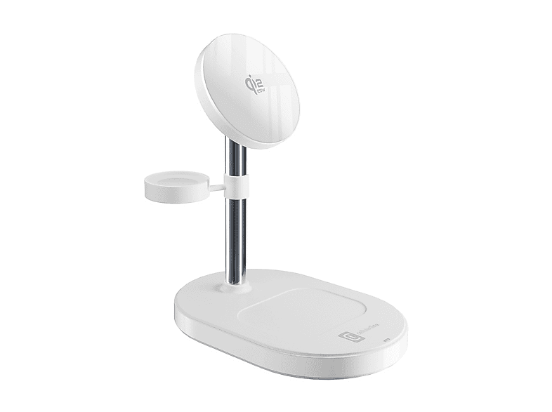 CARICATORE WIRELESS CELLULARLINE MAG TRIO Qi2.2 25W da 25W, Bianco