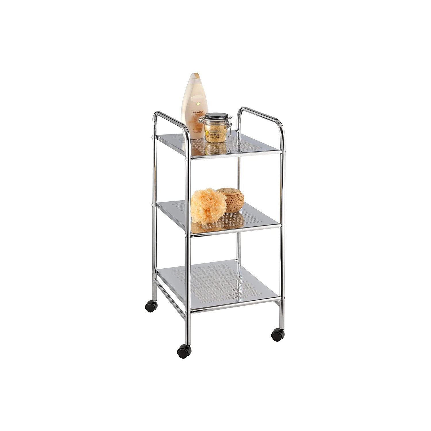 Carrello Bagno Sando 3 Piani Cromo Carrello Bagno Sando 3 Piani Cromo