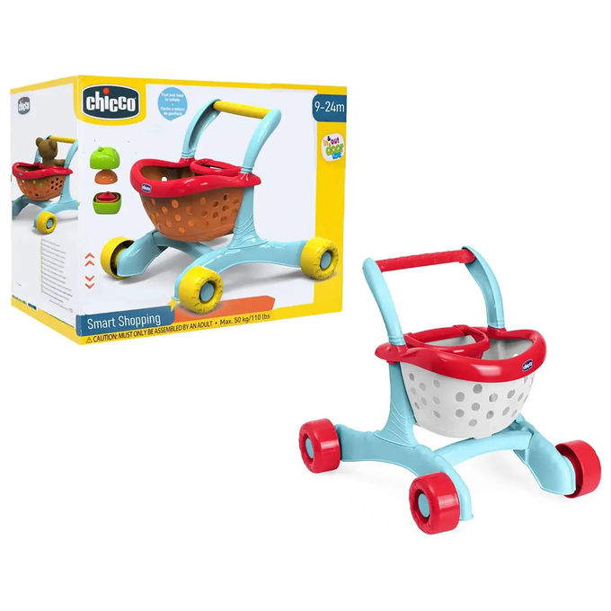 Carrello della spesa 2 in 1 (9-24m) SMART SHOPPING Multicolore 12421