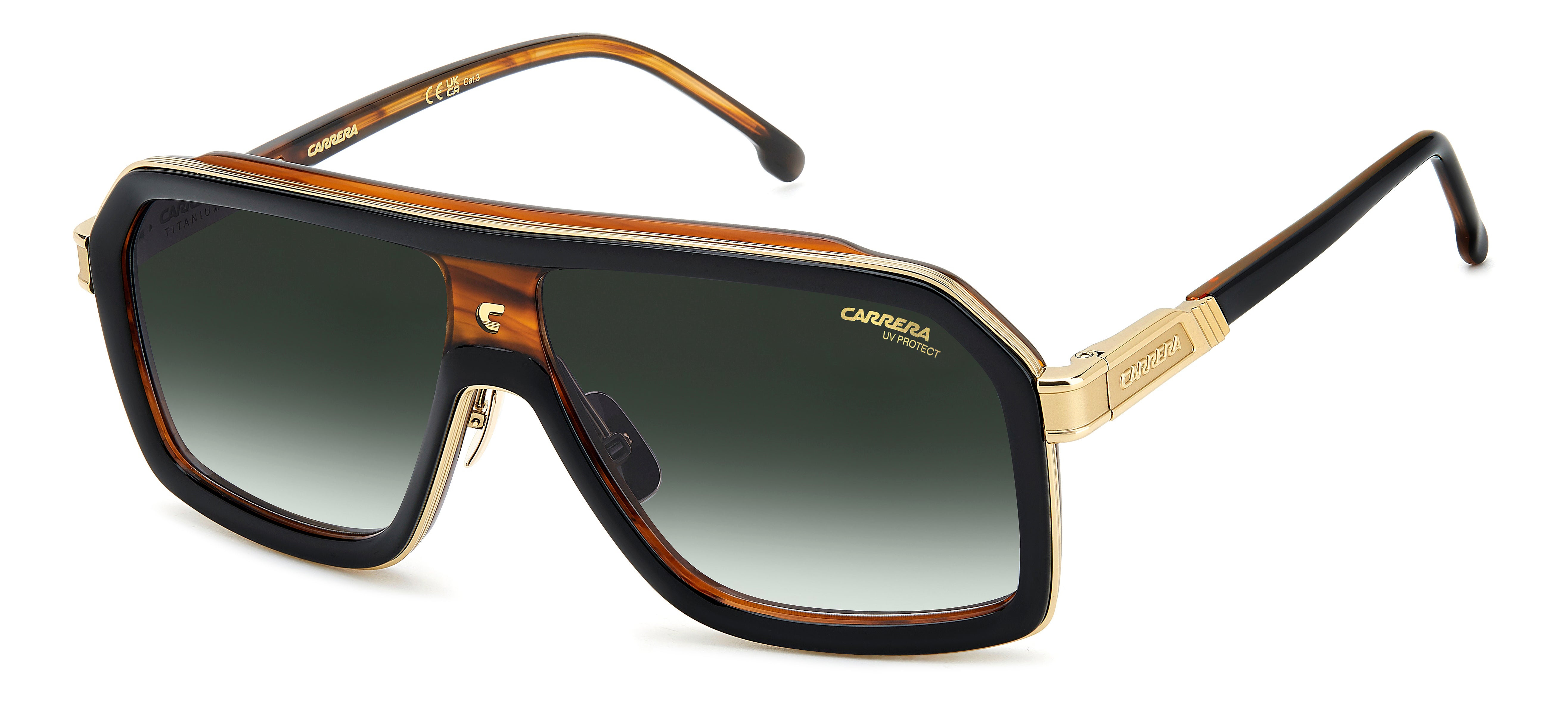 Carrera Carrera CA 1053/S/TI 37N/9K Occhiali da sole Verde Sfumato Carrera Carrera CA 1053/S/TI 37N/9K Occhiali da sole Verde Sfumato