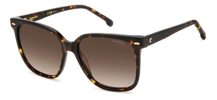 Carrera Donna Carrera CARRERA 3002/S 086/HA Occhiali da sole Acetato Havana Marrone Squadrata Sfumato