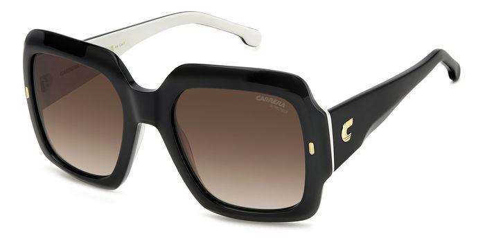 Carrera Donna Carrera CARRERA 3004/S 80S/HA Occhiali da sole Acetato Nero Marrone Squadrata Normale Sfumato