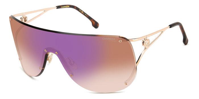 Carrera Donna Carrera CARRERA 3006/S DDB/A8 Occhiali da sole Metallo Oro Viola Maschera Normale Sfumato