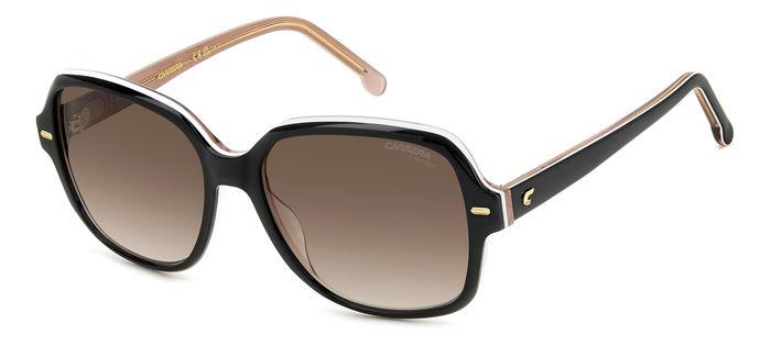 Carrera Donna Carrera CARRERA 3028/S KDX/HA Occhiali da sole Acetato Nero Marrone Squadrata Normale Sfumato