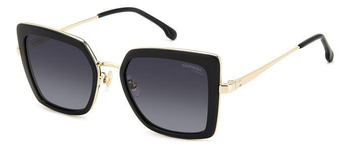 Carrera Donna Carrera CARRERA 3031/S 807/9O Occhiali da sole Metallo Nero Grigio Squadrata Normale Sfumato