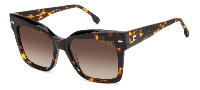 Carrera Donna Carrera CARRERA 3037/S 086/HA Occhiali da sole Acetato Havana Marrone Farfalla Sfumato