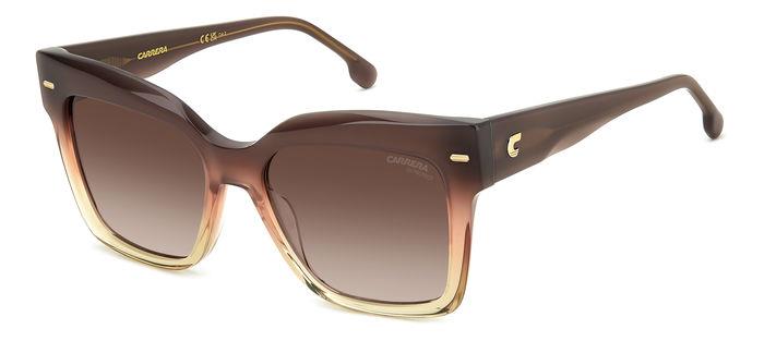 Carrera Donna Carrera CARRERA 3037/S 0MY/HA Occhiali da sole Acetato Marrone Marrone Farfalla Sfumato