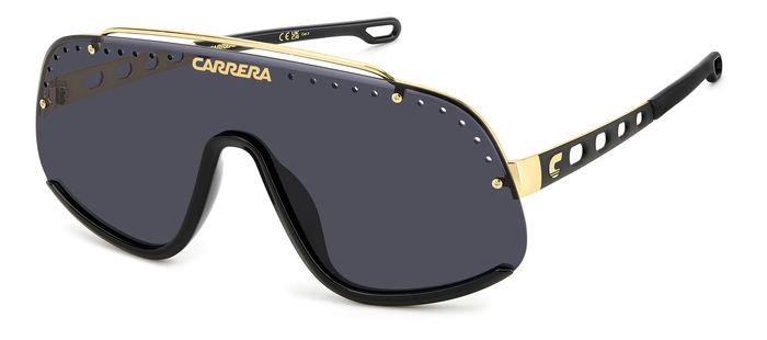 Carrera Unisex Carrera FLAGLAB 16 2M2/2K Occhiali da sole Metallo Nero Grigio Maschera Antiriflesso