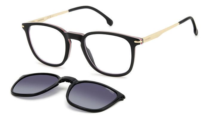 Carrera Uomo Carrera CA 332/CS 807/WJ Occhiali da sole Acetato Nero Grigio Squadrata Polarizzata Clip-on Carrera Uomo Carrera CA 332/CS 807/WJ Occhiali da sole Acetato Nero Grigio Squadrata Polarizzata Clip-on