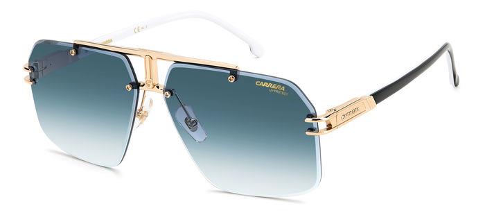 Carrera Uomo Carrera CARRERA 1054/S J5G/08 Occhiali da sole Metallo Oro Blu Squadrata Sfumato Carrera Uomo Carrera CARRERA 1054/S J5G/08 Occhiali da sole Metallo Oro Blu Squadrata Sfumato