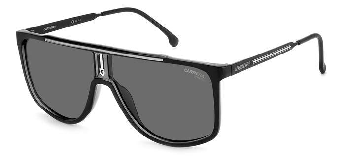 Carrera Uomo Carrera CARRERA 1056/S 08A/M9 Occhiali da sole Plastica Nero Grigio Squadrata Polarizzata