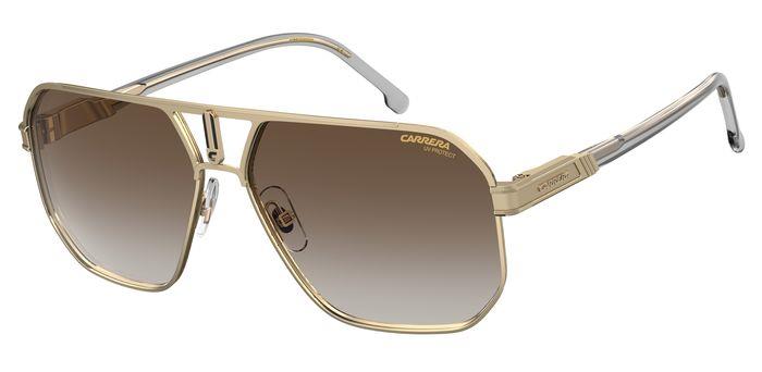 Carrera Uomo Carrera CARRERA 1062/S J5G/86 Occhiali da sole Metallo Oro Marrone Geometrica Sfumato