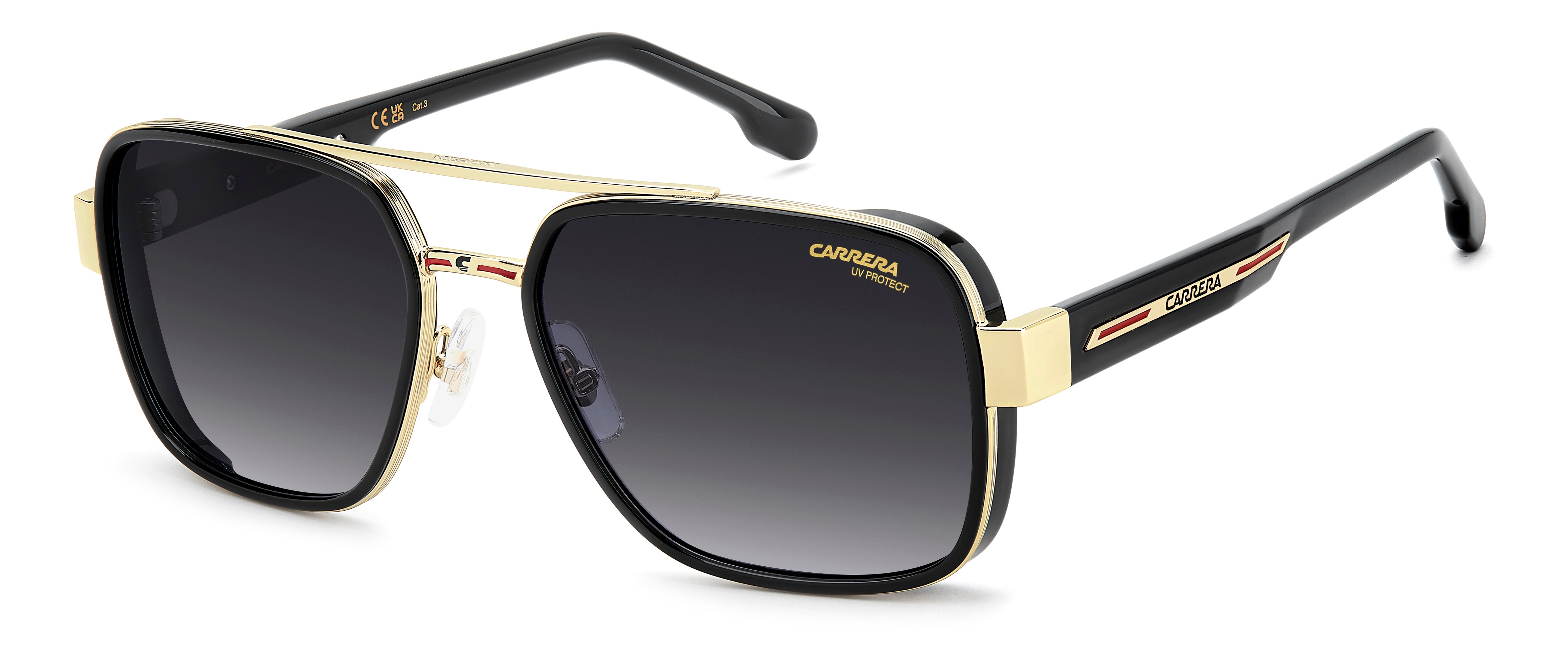 Carrera Uomo Carrera CARRERA 1092/S 807/9O Occhiali da sole Metallo Nero Grigio Squadrata Normale Sfumato Carrera Uomo Carrera CARRERA 1092/S 807/9O Occhiali da sole Metallo Nero Grigio Squadrata Normale Sfumato