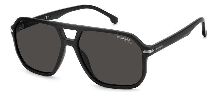 Carrera Uomo Carrera CARRERA 302/S 003/M9 Occhiali da sole Acetato Nero Grigio Squadrata Polarizzata