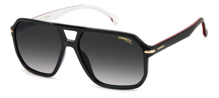 Carrera Uomo Carrera CARRERA 302/S M4P/9O Occhiali da sole Acetato Nero Grigio Squadrata Normale Sfumato