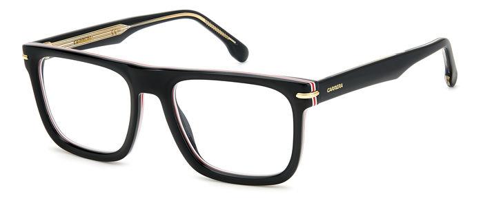 Carrera Uomo Carrera CARRERA 312 M4P Montature da vista Acetato Nero strisciato Pilot