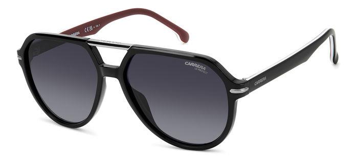 Carrera Uomo Carrera CARRERA 315/S GUU/9O Occhiali da sole Plastica Nero Grigio Pilot Sfumato