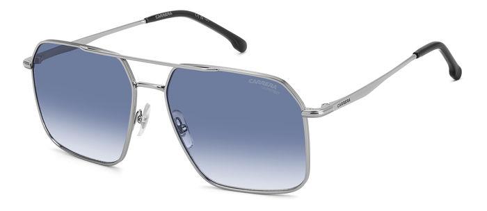 Carrera Uomo Carrera CARRERA 333/S 6LB/08 Occhiali da sole Acciaio Grigio Blu Pilot Sfumato