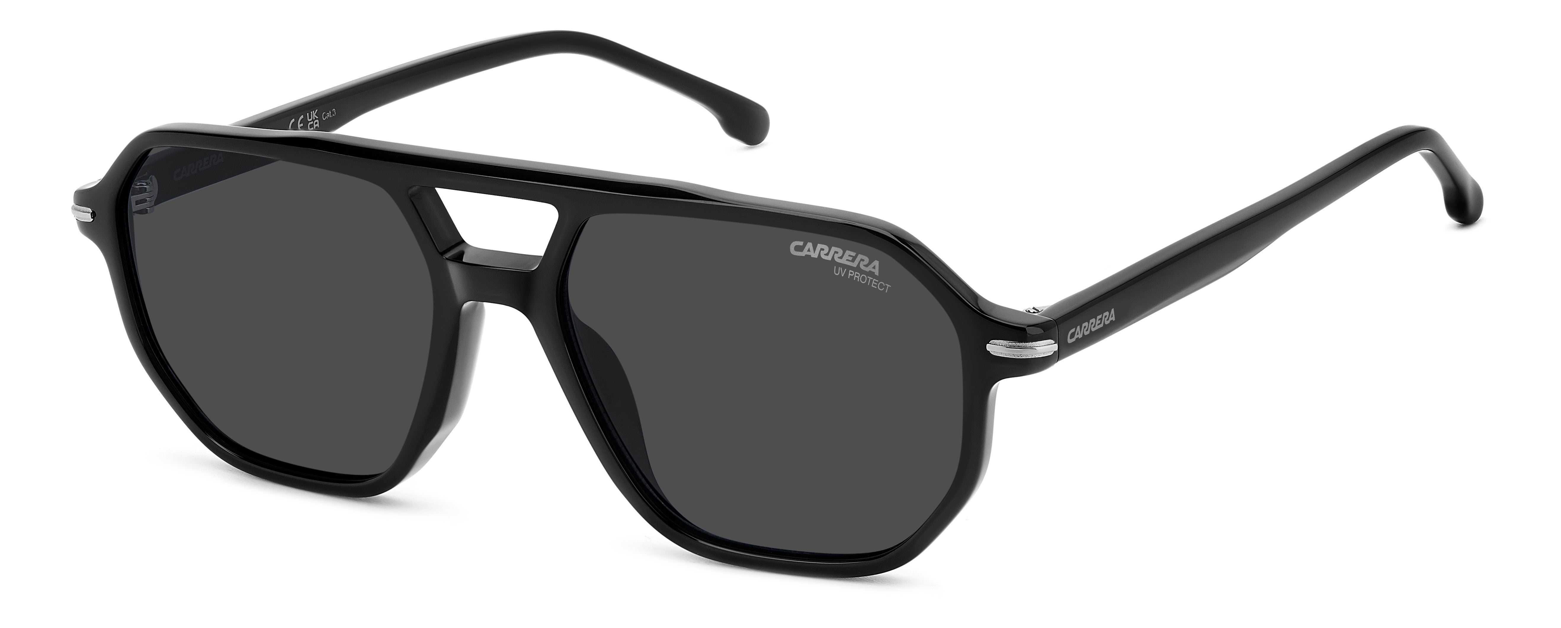 Carrera Uomo Carrera CARRERA 341/S 284/IR Occhiali da sole Acetato Nero Grigio Squadrata Normale