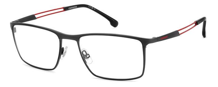 Carrera Uomo Carrera CARRERA 8898 BLX Montature da vista Metallo Nero opaco/Rosso Squadrata