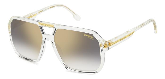 Carrera Uomo Carrera VICTORY C 01/S 900/FQ Occhiali da sole Bio Poliammide Cristallo Grigio/oro Squadrata Normale Specchiato