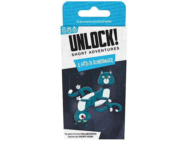 CARTE DA GIOCO ASMODEE Unlock! Gatto Schrödinger