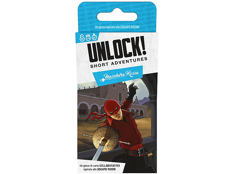CARTE DA GIOCO ASMODEE Unlock! - Maschera Rossa