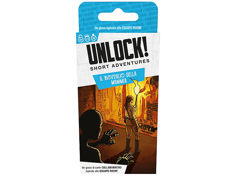CARTE DA GIOCO ASMODEE Unlock! -Risveglio Mummia