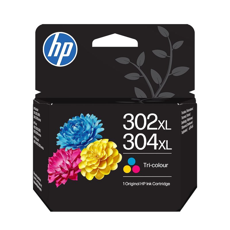 Cartucce HP 302XL+304XL Tricromia (B7RT8AE) Giallo, Ciano, Magenta