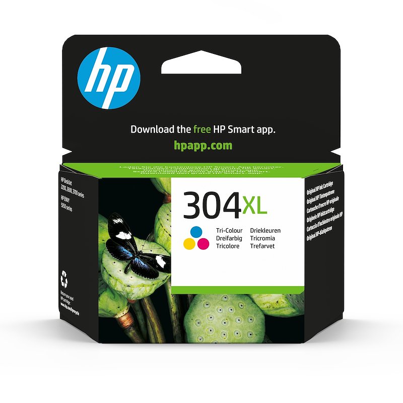 Cartucce HP 304XL Tricromia (N9K07AE) Giallo, Ciano, Magenta
