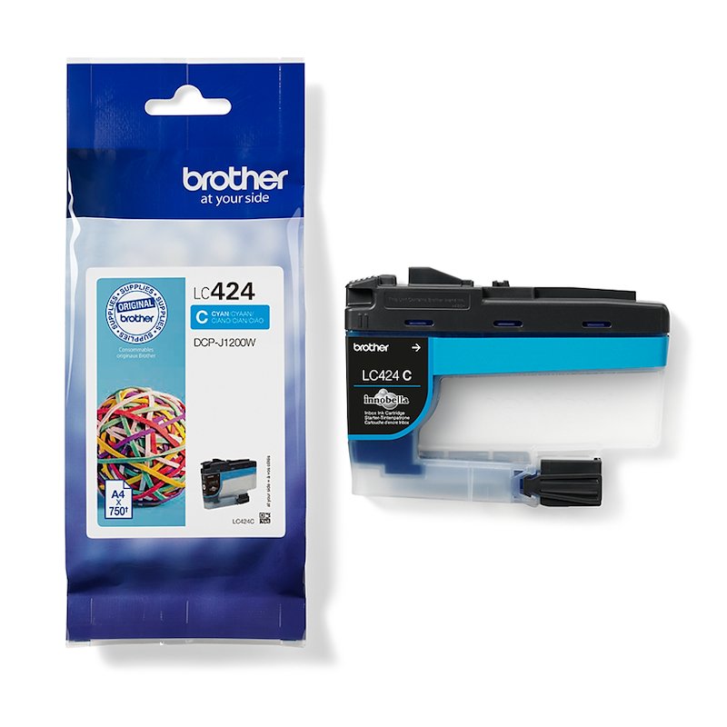 Cartuccia BROTHER LC424 Ciano
