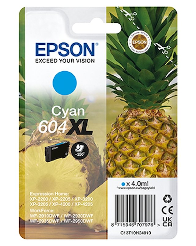 Cartuccia EPSON Ananas 604XL Ciano