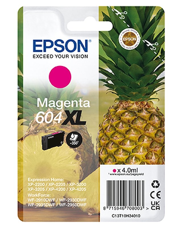 Cartuccia EPSON Ananas 604XL Magenta