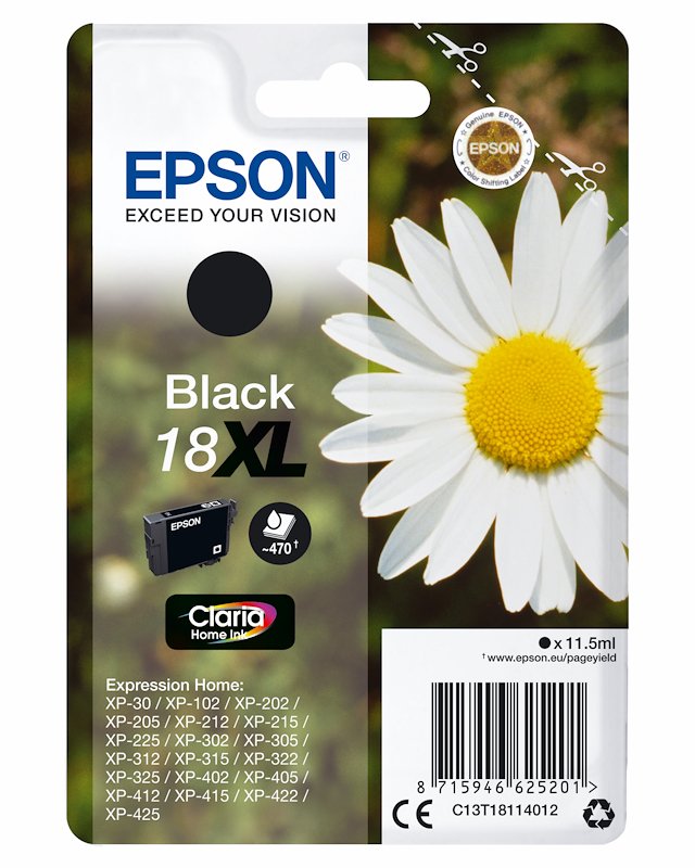 Cartuccia EPSON Margherita 18XL Nero