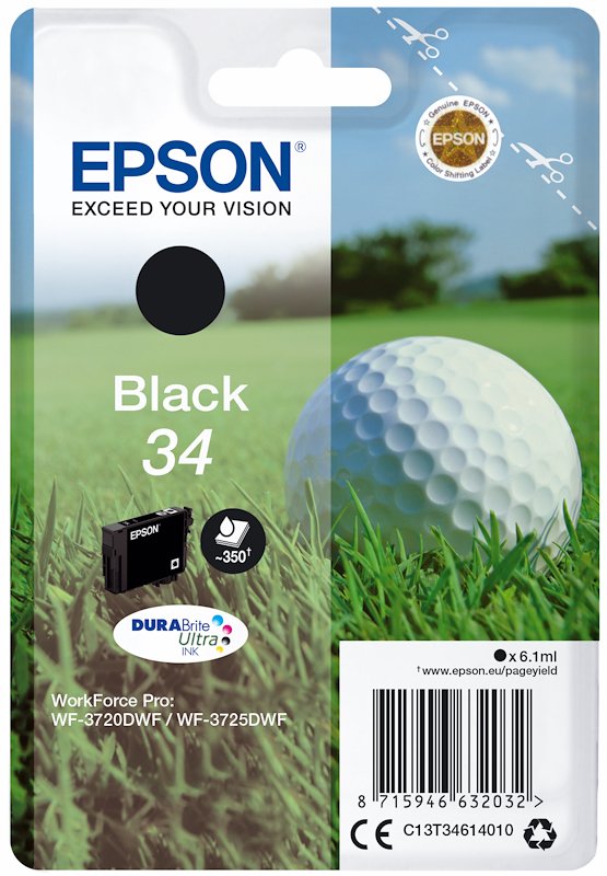 Cartuccia EPSON Pallina Golf 34 Nero
