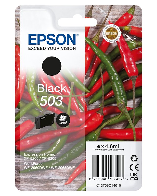 Cartuccia EPSON Peperoncino 503 Nero Cartuccia EPSON Peperoncino 503 Nero