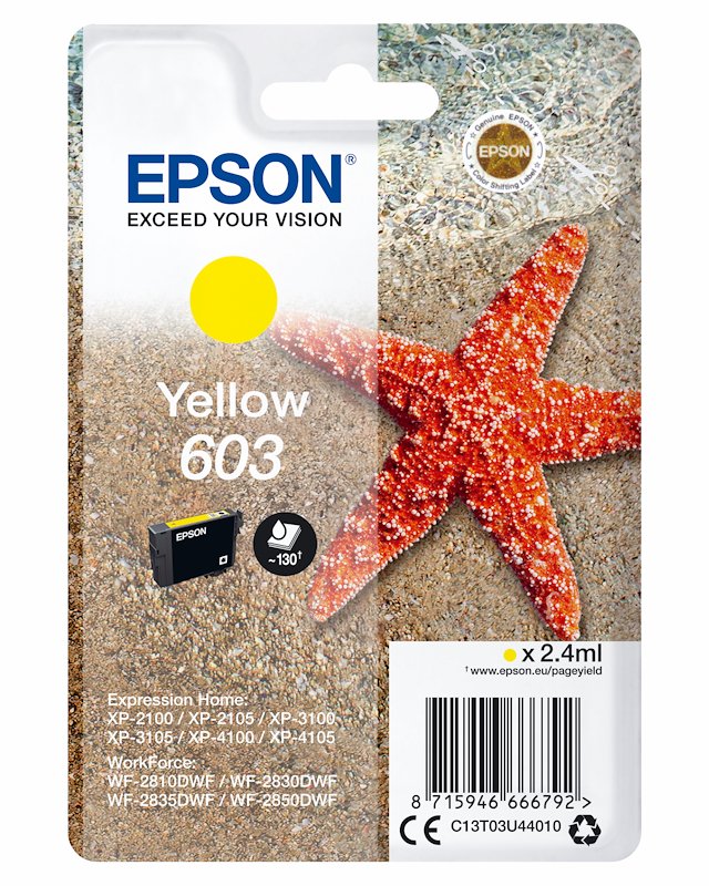 Cartuccia EPSON Stella marina 603 Giallo