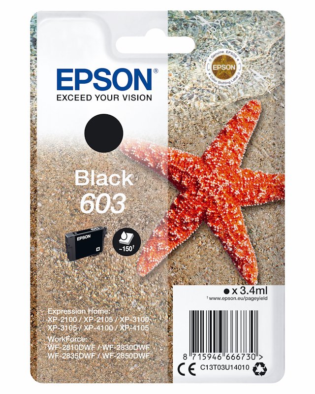 Cartuccia EPSON Stella marina 603 Nero